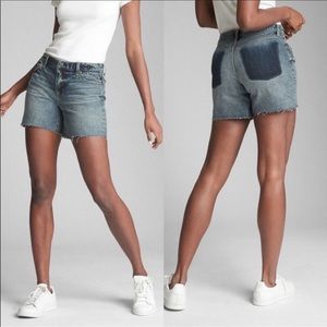 GAP 5” Raw Hem Shadow Pocket Denim Jean Shorts Women’s Plus Size 34